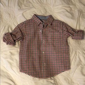 Janie and Jack red white and blue button up 18-24m